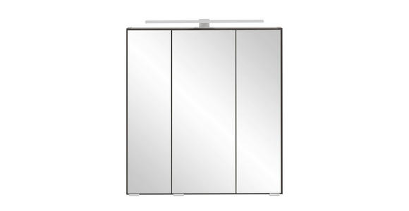 SPIEGELSCHRANK 60/64/20 cm  - Graphitfarben, Natur, Glas/Holzwerkstoff (60/64/20cm) - Xora