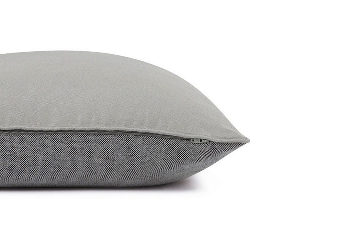 KISSENHÜLLE SW-Soft 45/45 cm  - Dunkelgrau/Hellgrau, Basics, Textil (45/45cm) - Schöner Wohnen