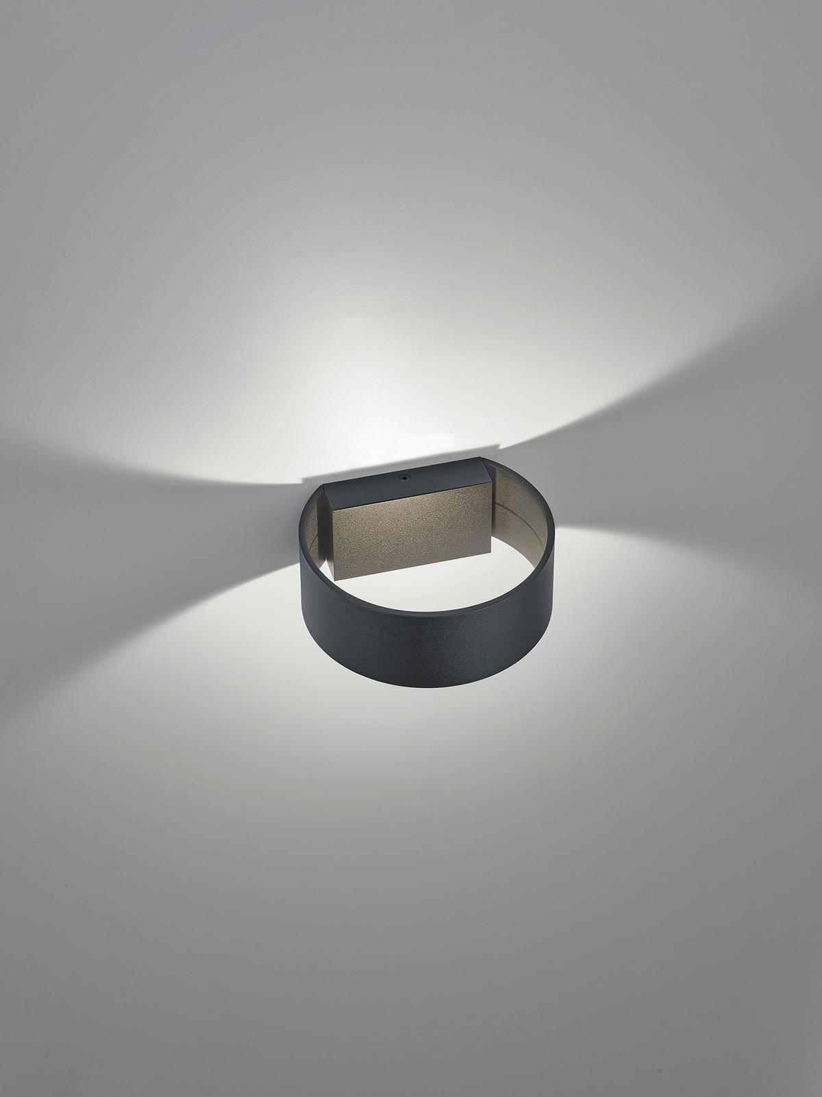 LED-WANDLEUCHTE Fosca 6/16/14,5 cm   - Schwarz, Design, Metall (6/16/14,5cm) - Helestra