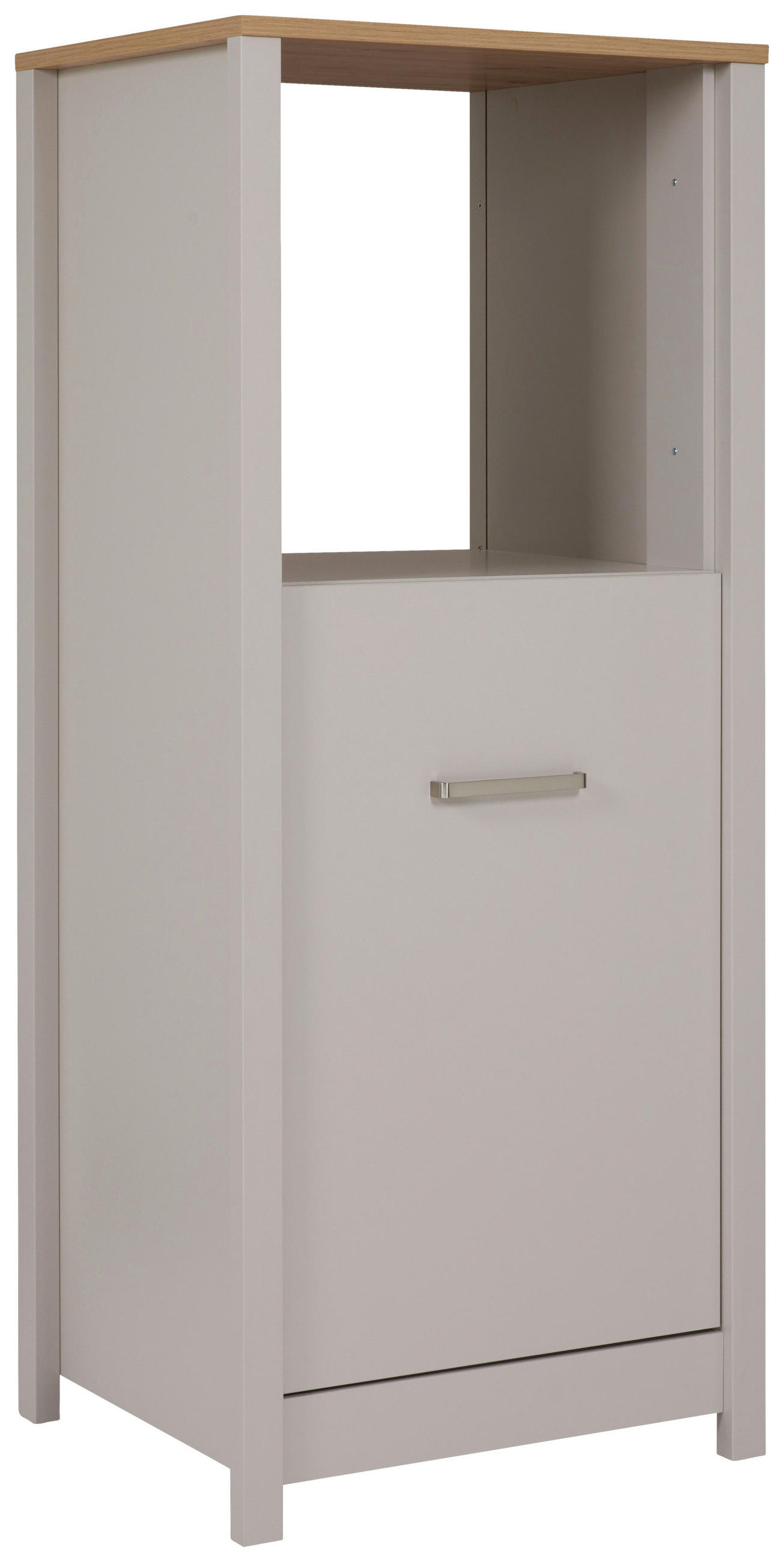 GERÄTEUMBAUSCHRANK 70/167/60 cm  in Kaschmir, Eiche Artisan  - Kaschmir/Silberfarben, ROMANTIK / LANDHAUS, Holzwerkstoff/Metall (70/167/60cm) - home24