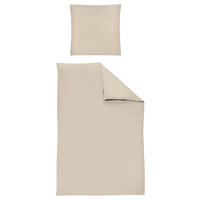 BETTWÄSCHE Makosatin 155/220 cm  - Beige, KONVENTIONELL, Textil (155/220cm) - Irisette