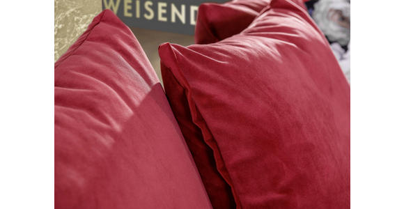 ECKSOFA in Flachgewebe Rot  - Rot/Schwarz, Trend, Textil (262/213cm) - Landscape