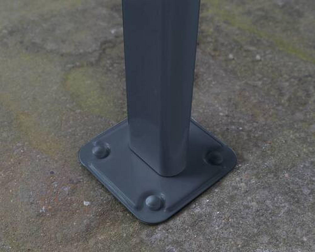 TERRASSENÜBERDACHUNG 670/257/230 cm   - Grau, Basics, Metall (670/257/230cm)