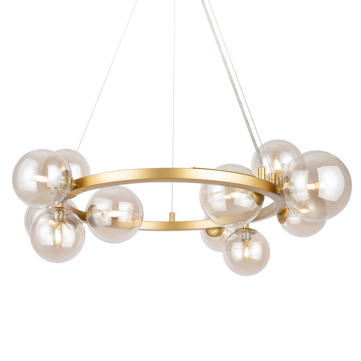 PENDELLEUCHTE 25/137/67 cm  - Goldfarben, Basics, Glas/Metall (25/137/67cm) - MAYTONI