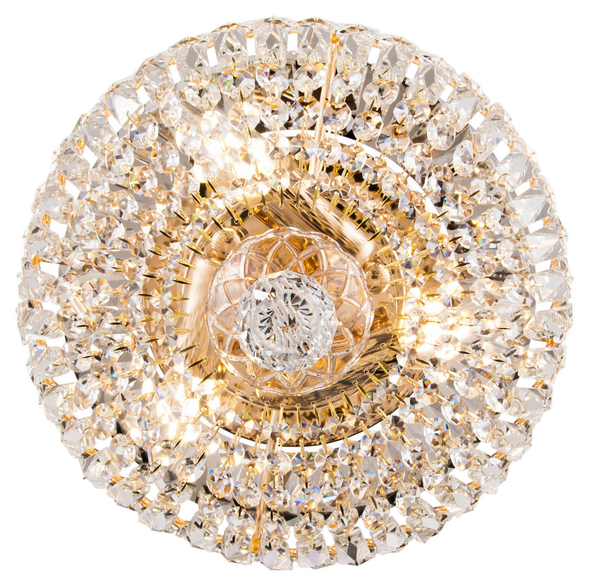 KRONLEUCHTER  30/18/30 cm   - Goldfarben, Trend, Glas/Metall (30/18/30cm) - MAYTONI