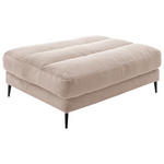 HOCKERBANK 120/82/90 cm Kord Taupe Metall  - Taupe/Schwarz, Design, Textil/Metall (120/82/90cm) - Dieter Knoll