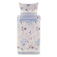 POSTELJNINA HANAMI 140/200 cm saten sivobež  - sivobež, Konvencionalno, tekstil (140/200cm) - Bassetti