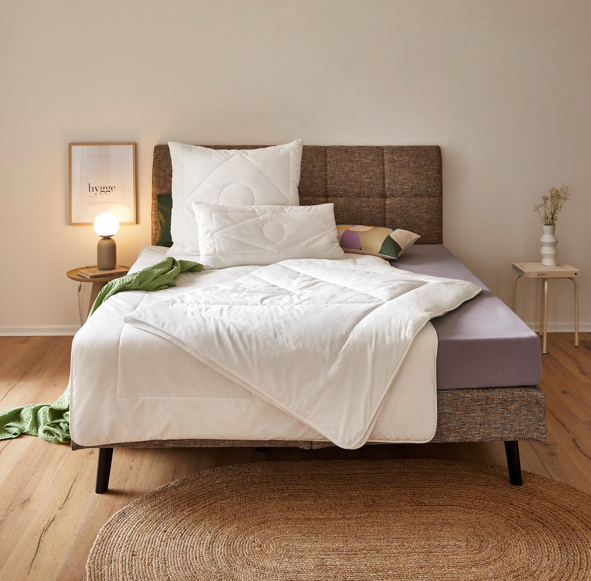 GANZJAHRESDECKE  NIDRA  135/200 cm   - Naturfarben, KONVENTIONELL, Kunststoff/Textil (135/200cm) - Sleeptex