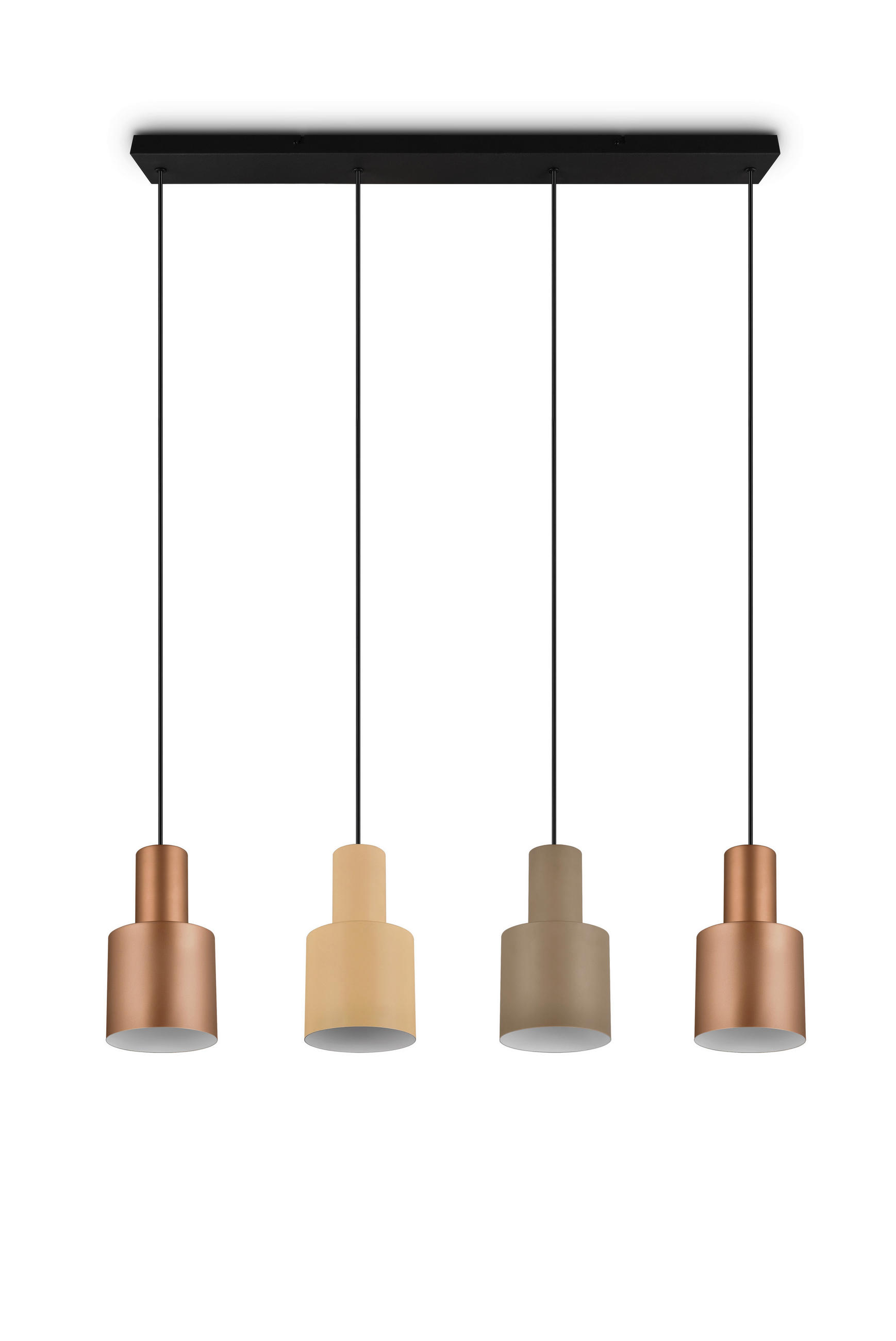 HÄNGELEUCHTE Agudo 87/12/150 cm   - Taupe/Beige, Design, Metall (87/12/150cm) - Trio Leuchten