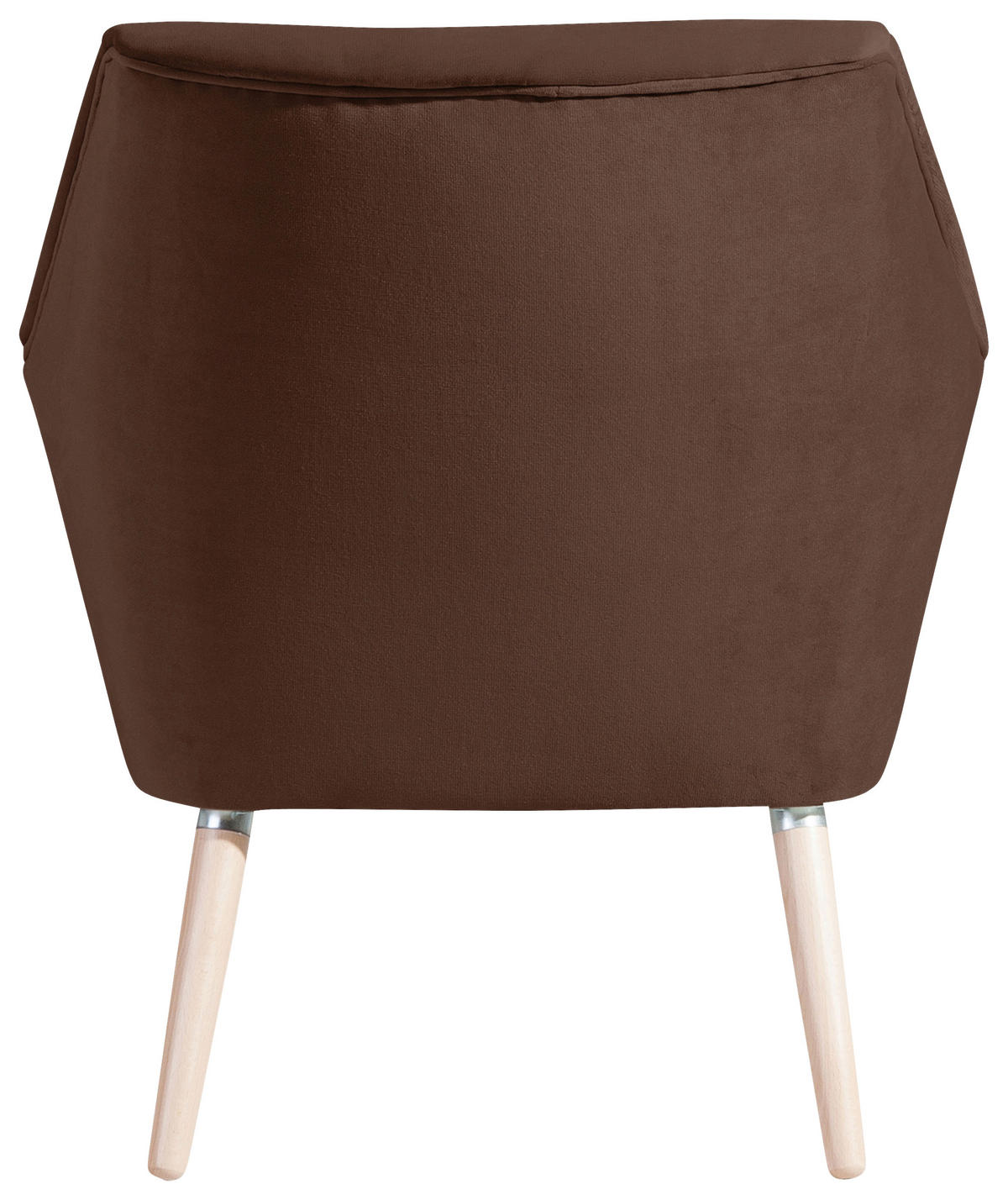SESSEL Samt, Velours Braun, Buchefarben    - Buchefarben/Braun, Design, Holz/Textil (67/81/71cm) - Max Winzer
