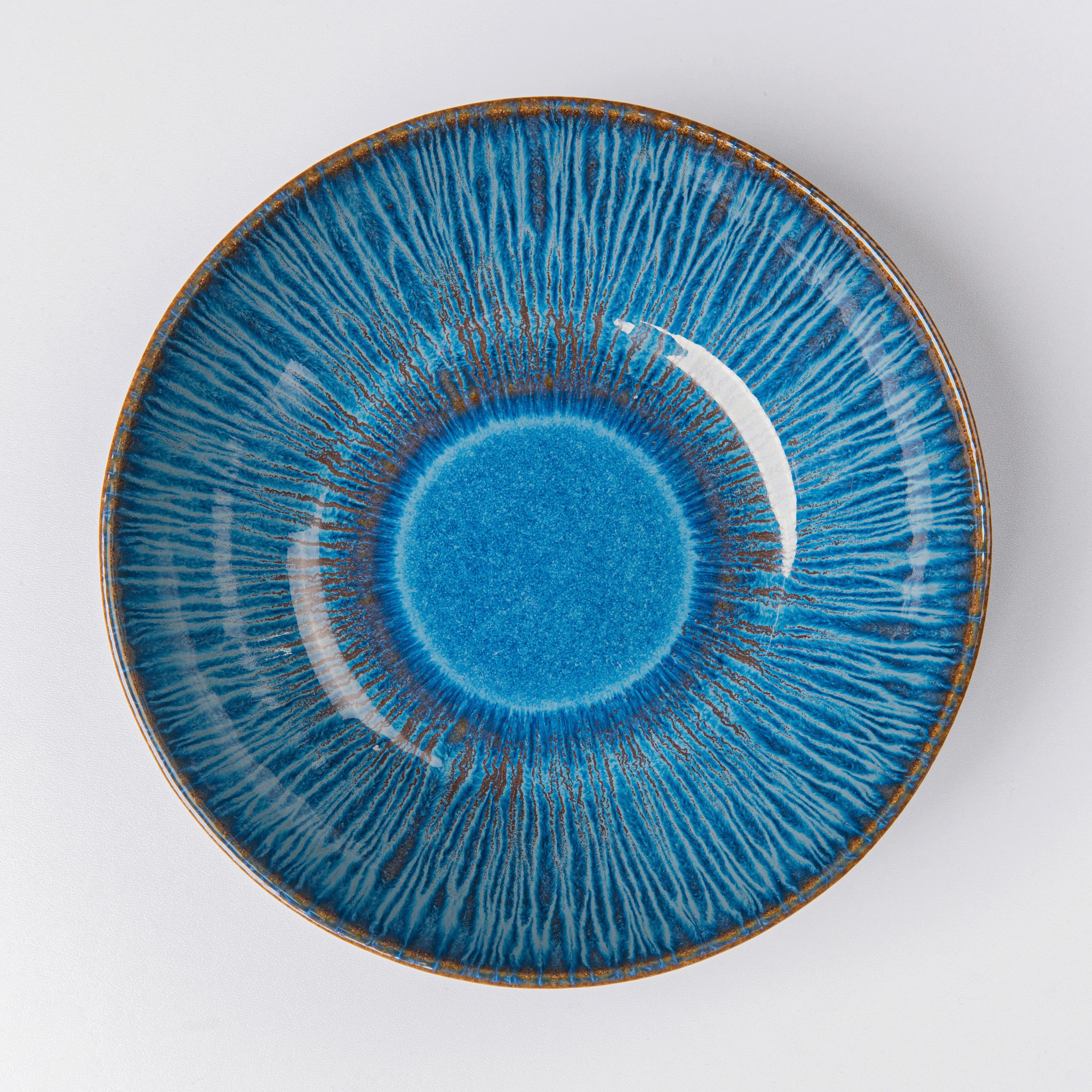 SCHÜSSELSET EISFALL 4-teilig 24 cm  - Blau, Basics, Keramik (24cm) - Gipfelstück