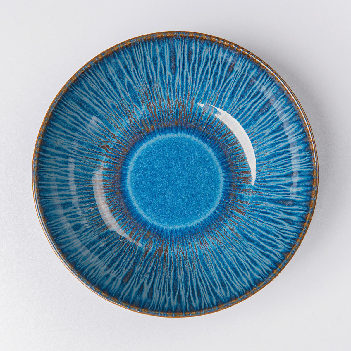 SCHÜSSELSET EISFALL 4-teilig 24 cm  - Blau, Basics, Keramik (24cm) - Gipfelstück