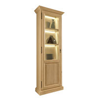 VITRINE in massiv Pinie Beige  - Beige, Design, Holz (65/217/47cm) - Livetastic