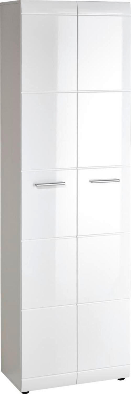 GARDEROBENSCHRANK 59/196,8/36,6 cm  - Silberfarben/Schwarz, Design, Holzwerkstoff/Kunststoff (59/196,8/36,6cm) - Carryhome