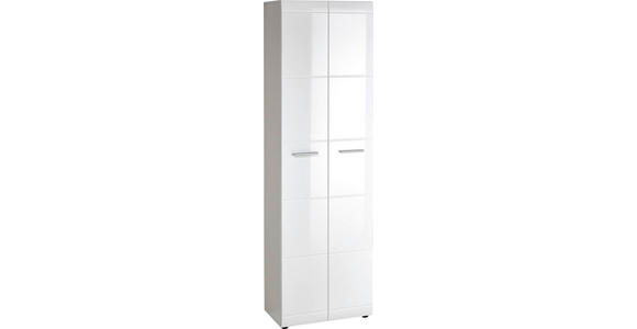 GARDEROBENSCHRANK 59/196,8/36,6 cm - Silberfarben/Schwarz, Design, Holzwerkstoff/Kunststoff (59/196,8/36,6cm) - Carryhome