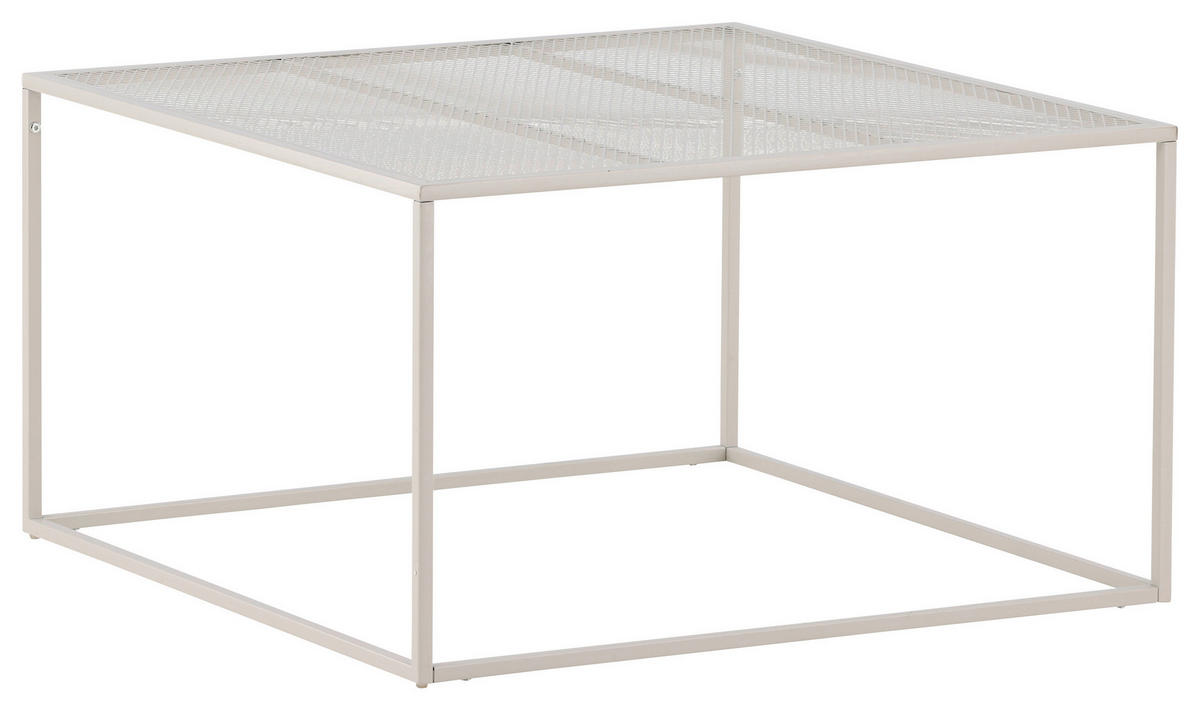 COUCHTISCH 80/80/45 cm quadratisch Beige  - Beige, Design, Metall (80/80/45cm) - Livetastic