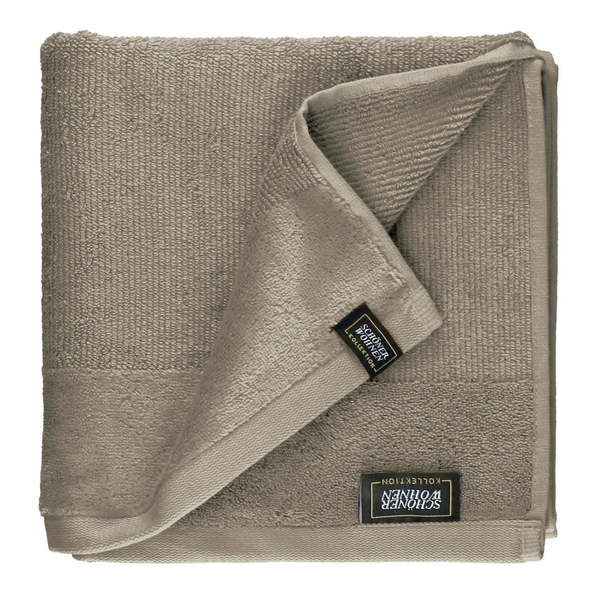 FROTTIERSET SW-Sense Anthrazit, Sandfarben 5-teilig  - Sandfarben/Anthrazit, Basics, Textil (70x140/50x100cm) - Schöner Wohnen