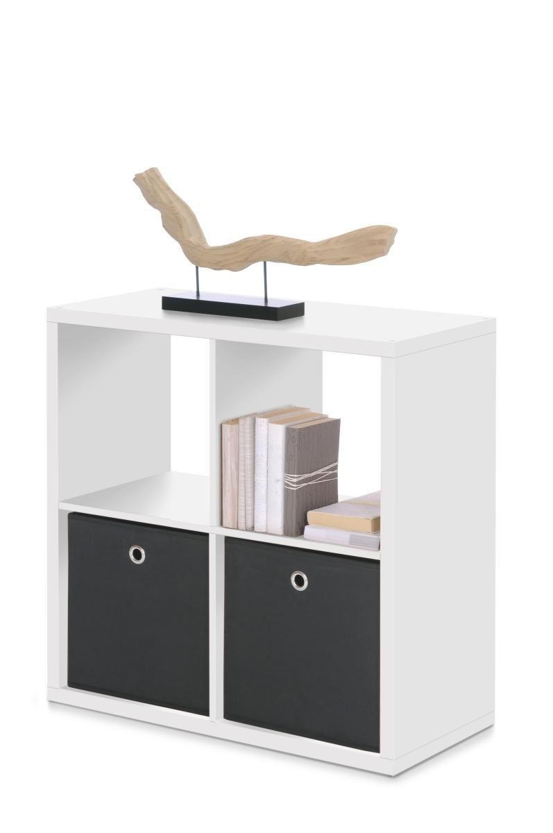 OTVORENA POLICA bela  - bela, Osnovno, pločasti materijal (73/73/33cm) - Carryhome