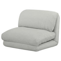 BÄDDFÅTÖLJ i manchester ljusgrå  - ljusgrå, Design, metall/textil (82/58/78cm) - Livetastic