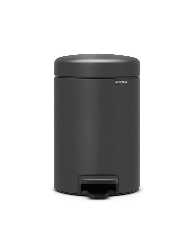 KANTA SA PAPUČICOM  3 l   - siva, Konvencionalno, metal (16,8/26,4/23,5cm) - Brabantia