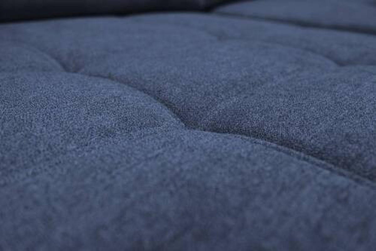 ECKSOFA Dunkelblau Velours  - Chromfarben/Dunkelblau, Design, Kunststoff/Textil (173/322/174cm) - Livetastic