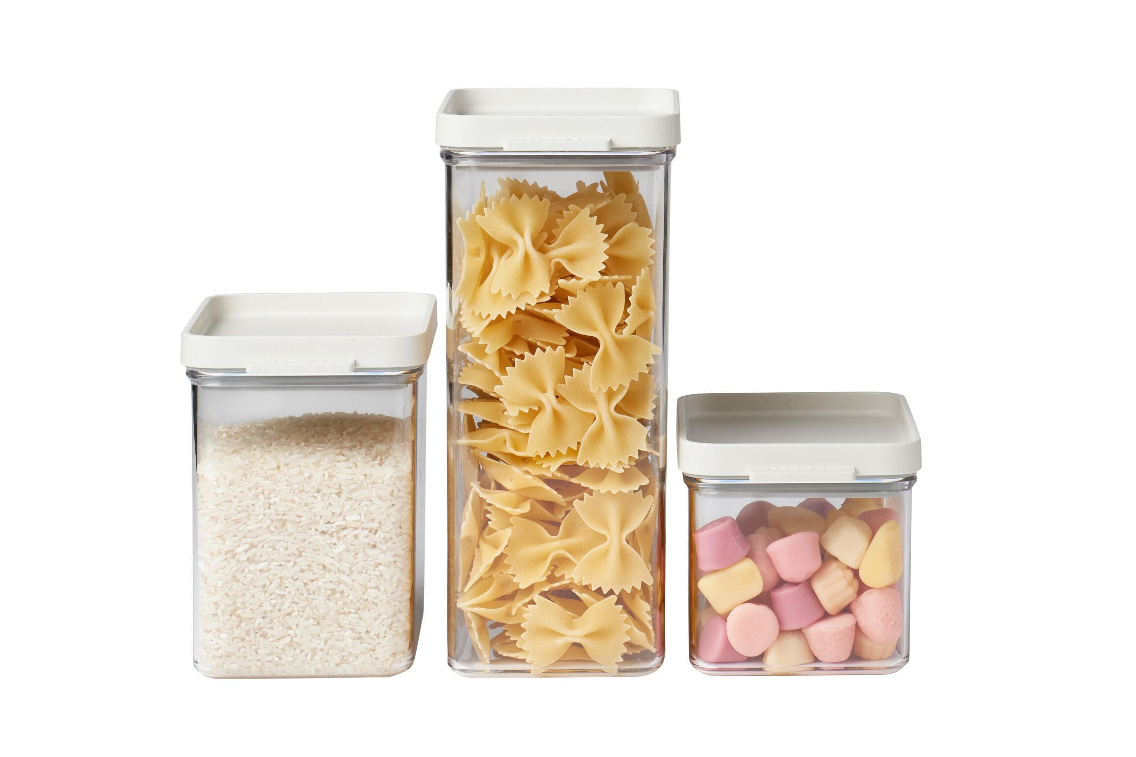 VORRATSDOSENSET 3-teilig  - Klar/Transparent, Basics, Kunststoff (19,0/14,9/22,0cm) - Mepal