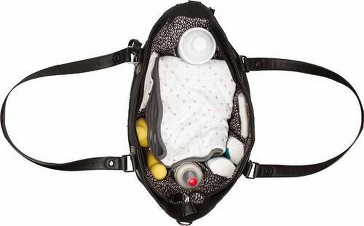 TORBA ZA PREVIJANJE  Little Company   - crna, Trend, tekstil/plastika (30/40/14cm)