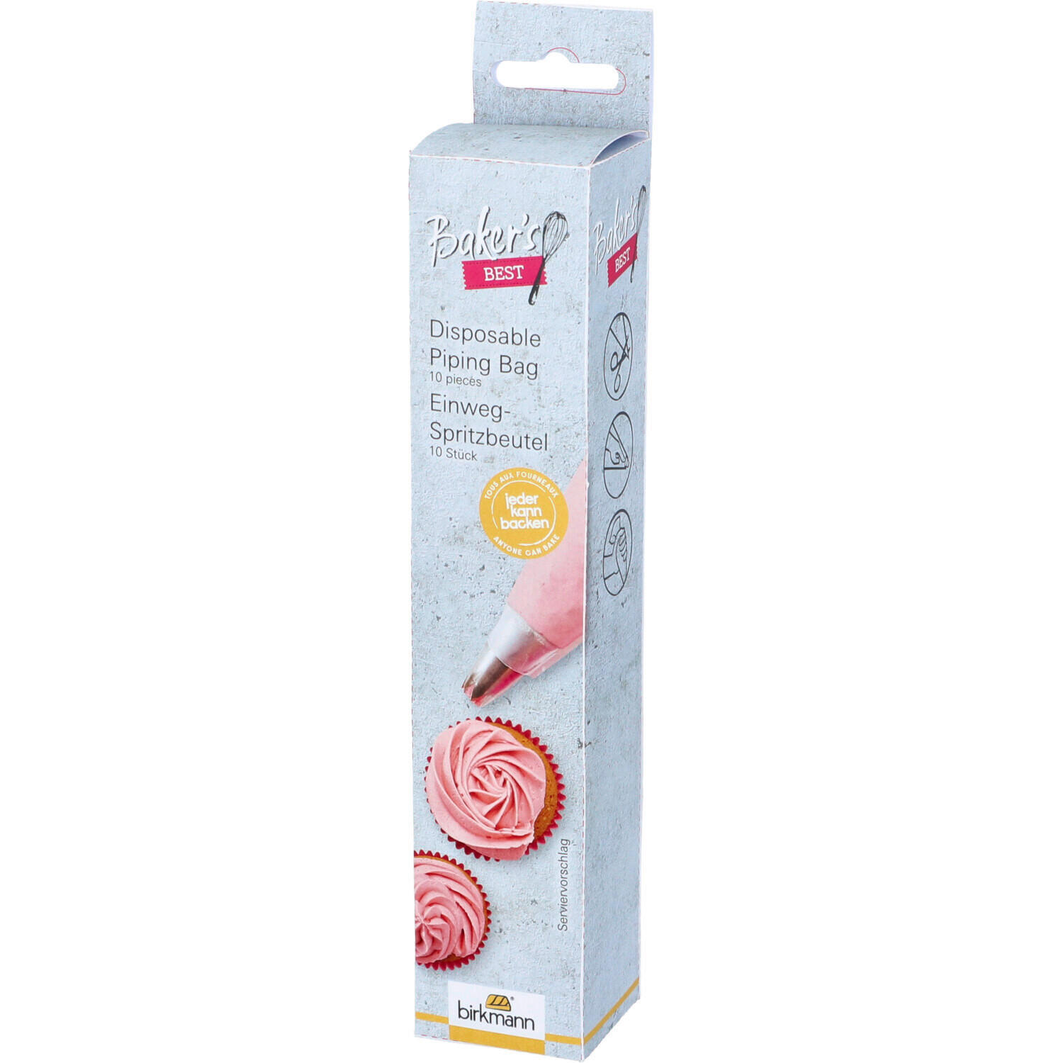 Spritspåse 10-pack - cremefärgad, Basics, textil (0,1/40/20cm) - Birkmann