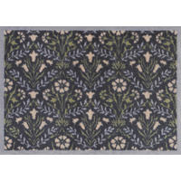 FUSSMATTE 60/85 cm Bellflower Blue  - Blau, ROMANTIK / LANDHAUS, Kunststoff/Textil (60/85cm) - wash+dry