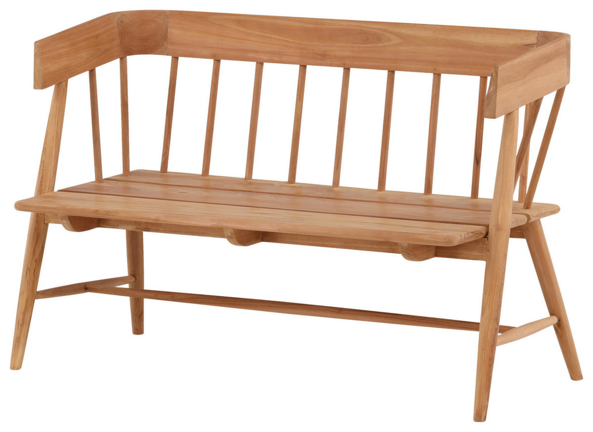 GARTENBANK 58/85/132 cm Teakholz   - Teakfarben, KONVENTIONELL, Holz (58/85/132cm) - Gardenson