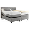 BOXSPRINGBETT 180/200 cm  in Grau  - Schwarz/Grau, Design, Kunststoff/Textil (180/200cm) - RUF Betten