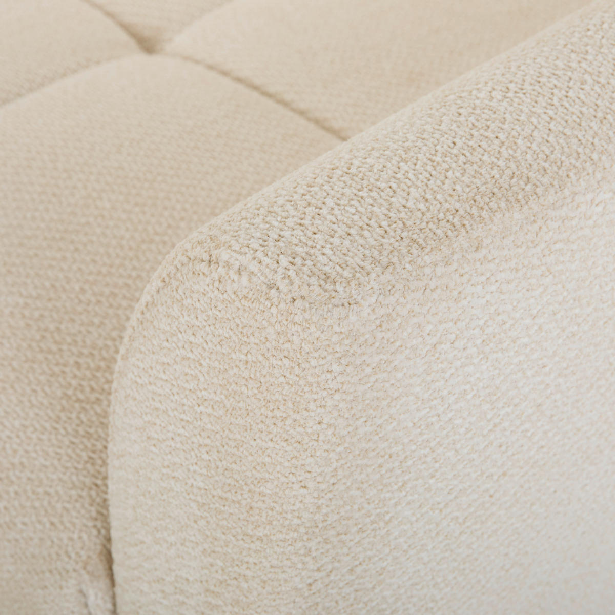 ECKSOFA Creme Webstoff  - Buchefarben/Creme, KONVENTIONELL, Holz/Textil (169/294cm) - Carryhome