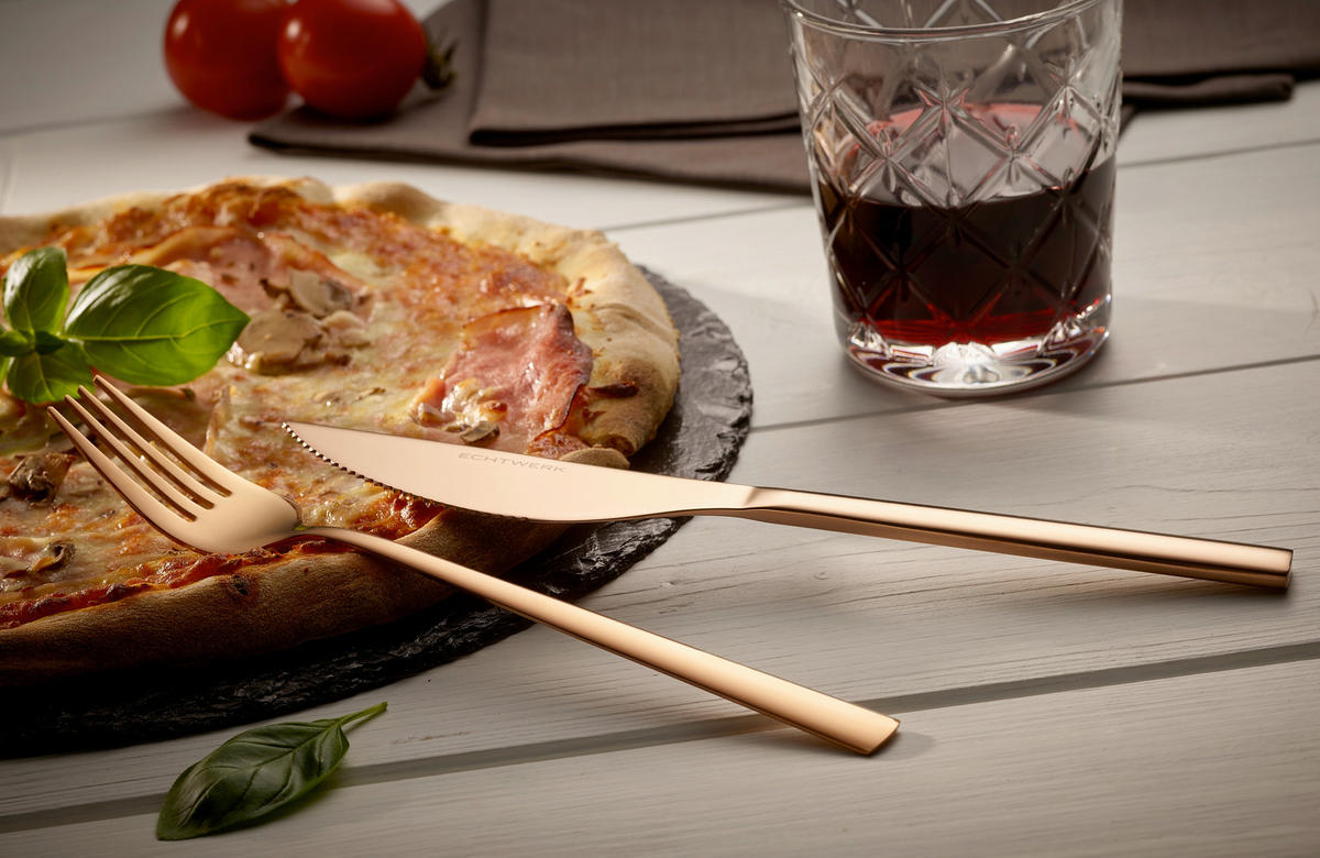 PIZZABESTECK   - Kupferfarben, Basics, Metall (23cm) - Echtwerk