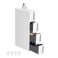 KÜCHENREGAL 17,3/84/45,2 cm  in Grau, Weiß  - Weiß/Grau, Basics, Kunststoff (17,3/84/45,2cm)