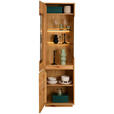 VITRINE in furniert, massiv Wildkernbuche Kernbuche - Kernbuche, Natur, Glas/Holz (63/209/40cm) - Cantus
