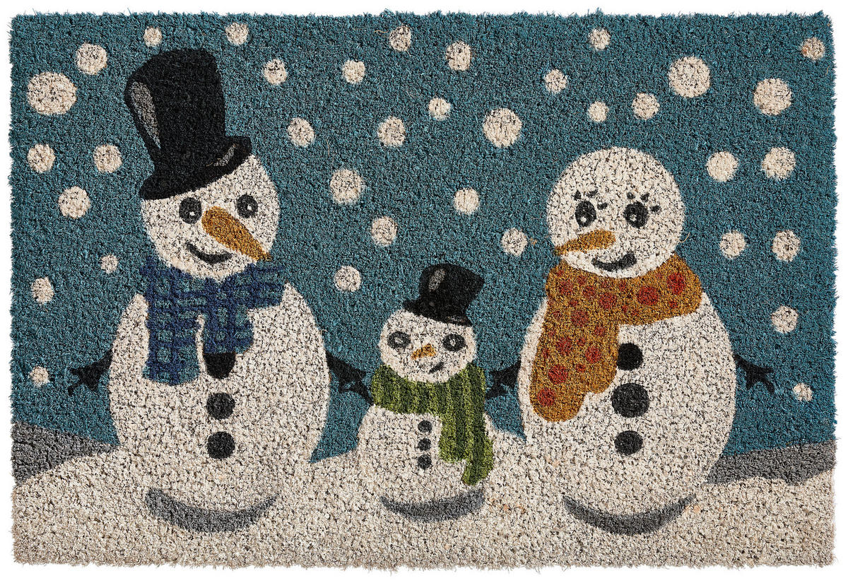 OTIRAČ 40/60 cm   višebojno  COCO SNOWMAN  - višebojno, Konvencionalno, plastika/prirodni materijali (40/60cm) - X-Mas