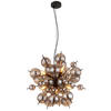 HÄNGELEUCHTE 55/120 cm   - Schwarz, Design, Glas/Metall (55/120cm) - Globo