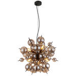 HÄNGELEUCHTE 55/120 cm  - Schwarz, MODERN, Glas/Metall (55/120cm) - Novel