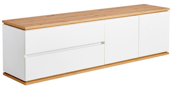 LOWBOARD  in 184/54/42 cm  - Schwarz/Weiß, Design, Holzwerkstoff/Kunststoff (184/54/42cm) - Xora