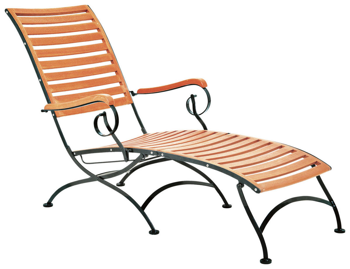 BÄDERLIEGE 65/89/137 cm  - Naturfarben, ROMANTIK / LANDHAUS, Holz/Metall (65/89/137cm) - Gardenson