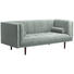 SOFA in Textil Hellblau - Dunkelbraun/Hellblau, Design, Holz/Textil (200/80/87cm) - Carryhome SOFA in Textil Hellblau - Dunkelbraun/Hellblau, Design, Holz/Textil (200/80/87cm) - Carryhome