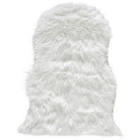 KUNSTFELL 60/90 cm Sarah Weiß  - Weiß, KONVENTIONELL, Textil/Fell (60/90cm) - Boxxx