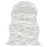 KUNSTFELL 60/90 cm Sarah Weiß  - Weiß, KONVENTIONELL, Textil/Fell (60/90cm) - Boxxx