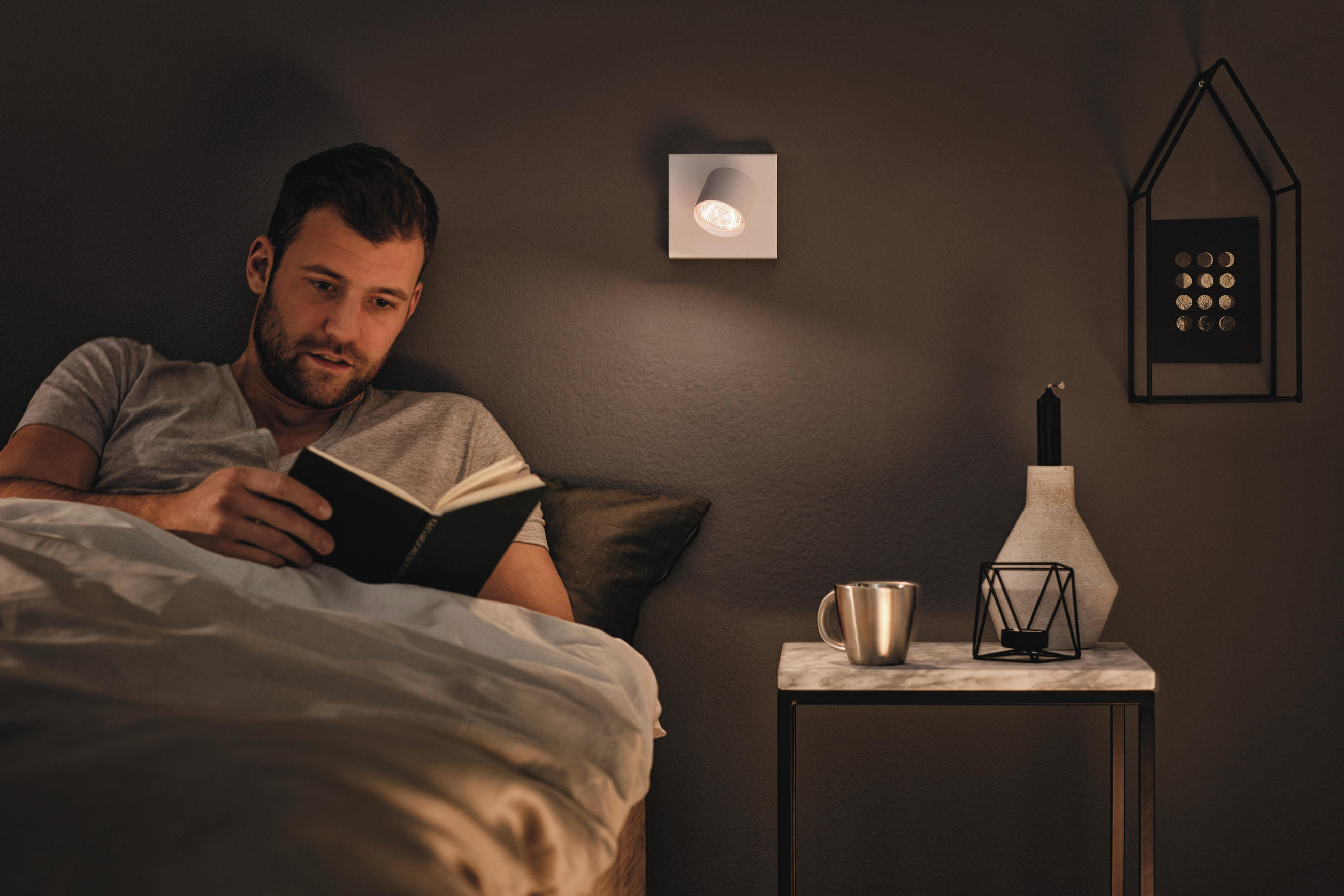 LED-WANDLEUCHTE Star WGD 8,2/11,8/6 cm   - Weiß, Basics, Metall (8,2/11,8/6cm) - Philips