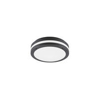 AUßENDECKENLEUCHTE KENDAL 30/9 cm  - Anthrazit/Weiß, Design, Kunststoff (30/9cm)
