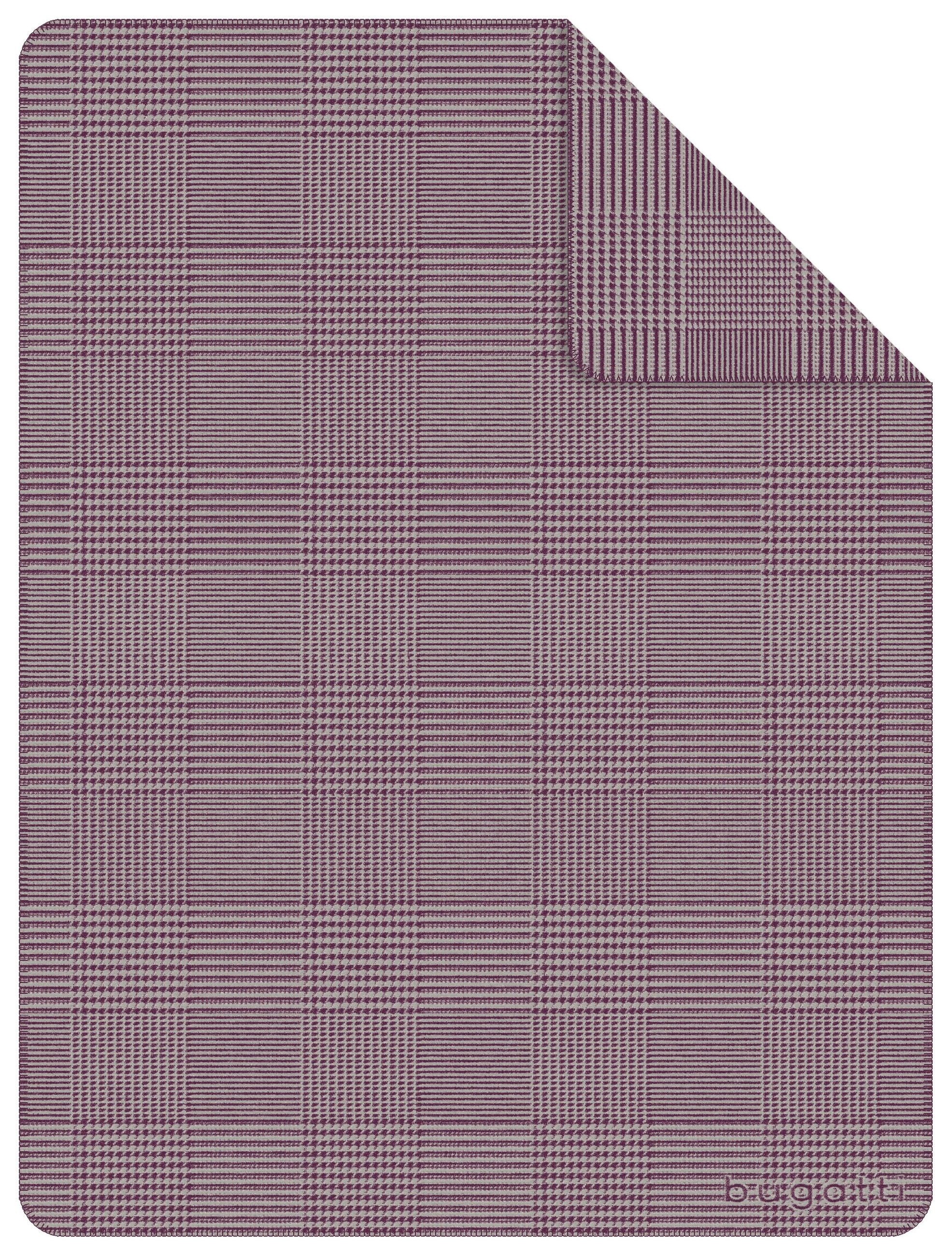 DECKE 3530 Lila 150/200 cm  - Lila, KONVENTIONELL, Textil (150/200cm) - Bugatti