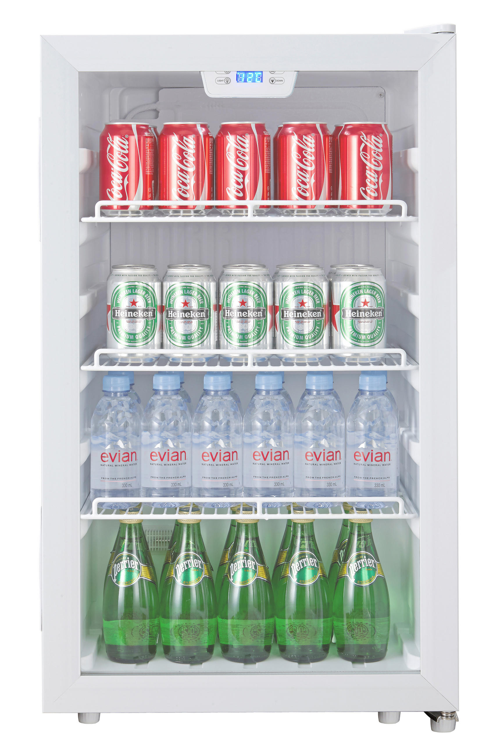 GETRÄNKEKÜHLSCHRANK 48/85/43 cm  - Weiß, Basics, Glas/Kunststoff (48/85/43cm) - Silva Homeline