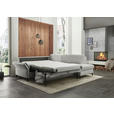 ECKSOFA  in Webstoff Ecru  - Ecru/Schwarz, KONVENTIONELL, Textil/Metall (277/201cm) - Dieter Knoll