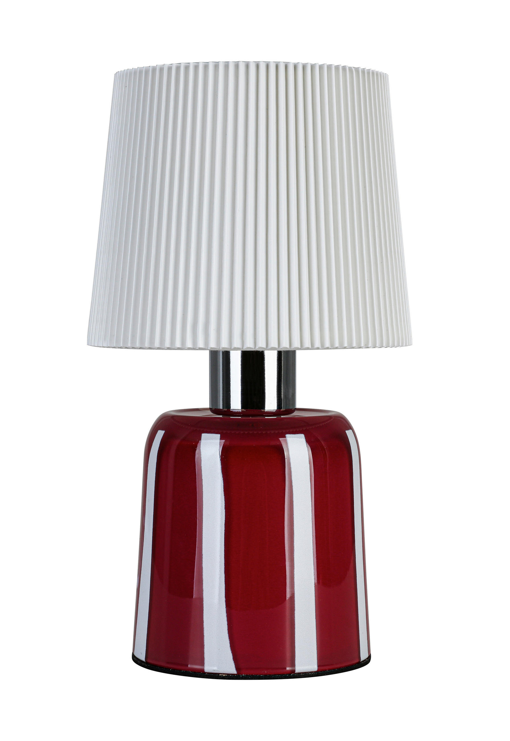 BORDSLAMPA 12/22 cm   - vit/röd, Lifestyle, metall/glas (12/22cm) - Novel