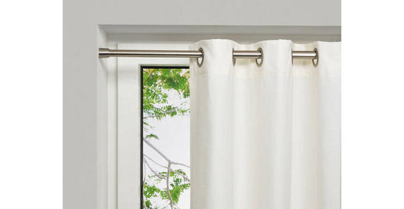 KLEMMSTANGE  - Grau Hochglanz, Design, Metall (120-220cm) - Homeware